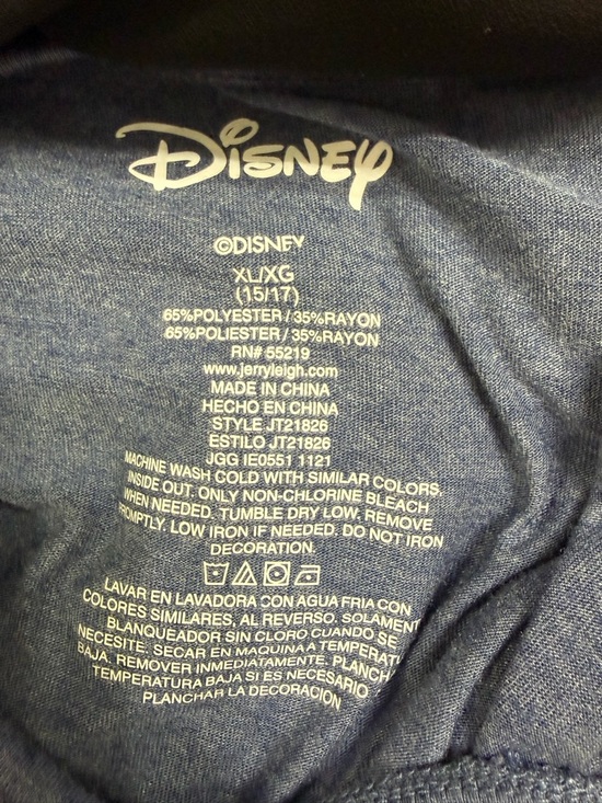Disney Navy Blue Tag-Print Tee - Picture 3 of 3
